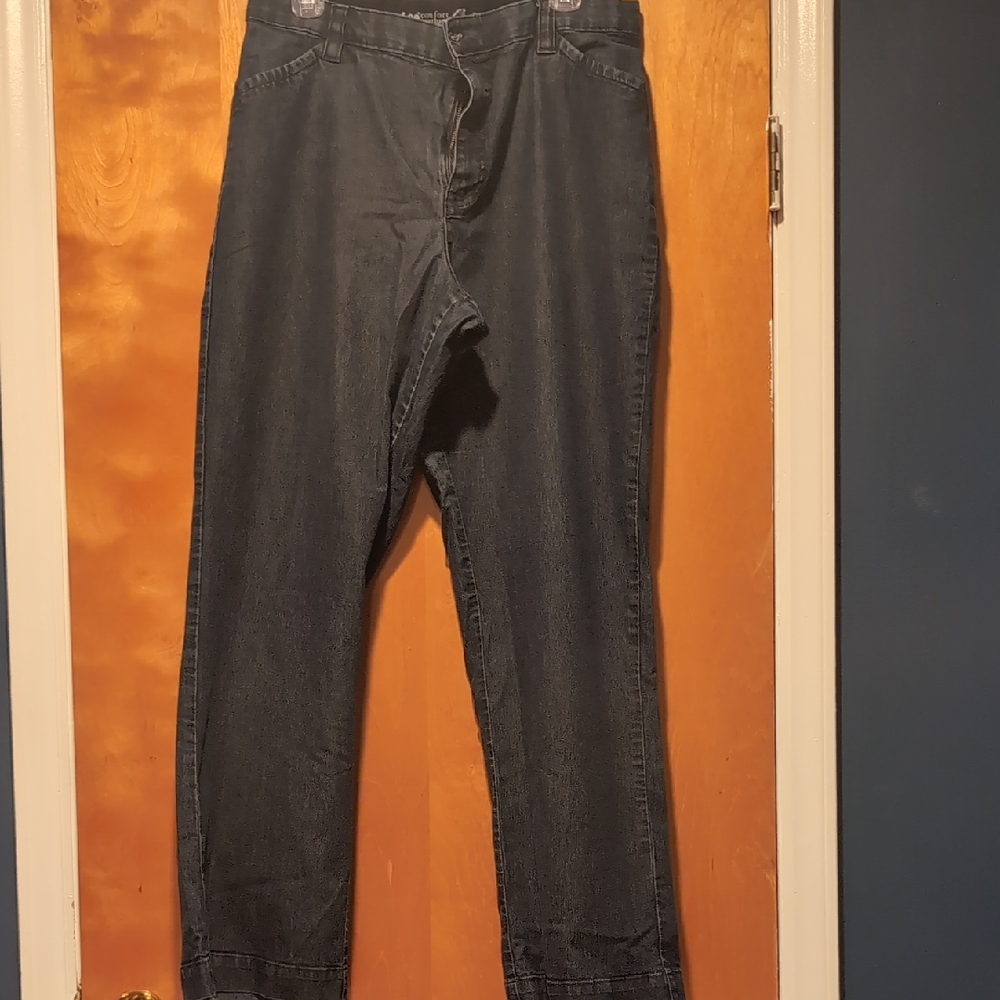 Lee Women's Dark Blue Trouser Jeans
